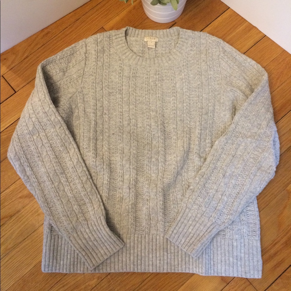 Jcrew Factory cable crewneck -Small